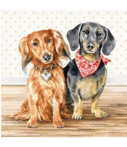 SERVIETTE PETITS TECKELS