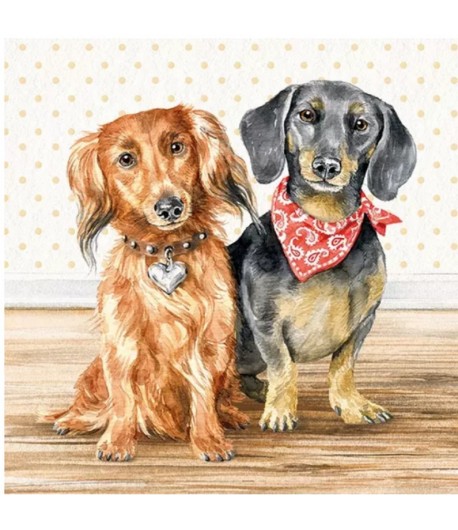 SERVIETTE PETITS TECKELS