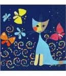 SERVIETTE DANZA DELLE FARFALLE CATS