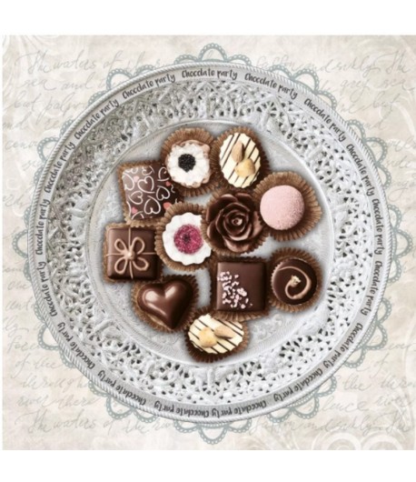SERVIETTE CHOCOLATE PARTY