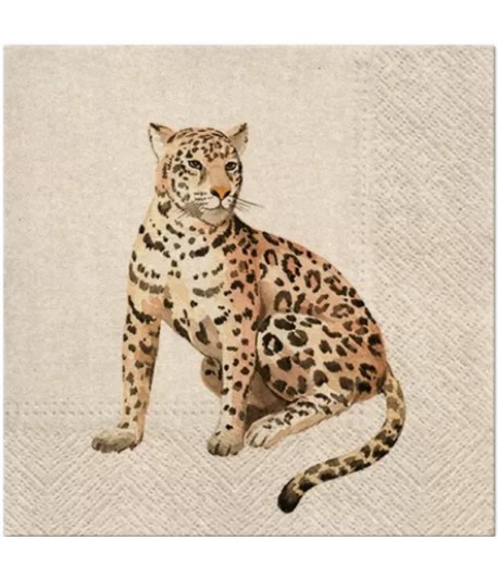 SERVIETTE BEAU LEOPARD