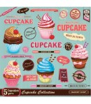 SERVIETTE VINTAGE CUPCAKE