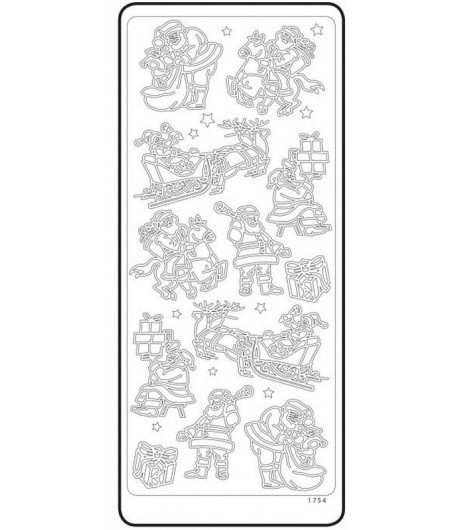 STICKERS PERE NOEL OR