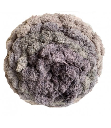 LAINE POMPON STRIPEY DEGRADE GRIS RICO 006