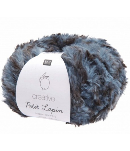 LAINE CREATIVE PETIT LAPIN BLEU GRIS (011)