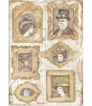 PAPIER DE RIZ A4 LADY VAGABOND LIFESTYLE - FRAMES 21X29.7 - DFSA4644 - STAMPERIA