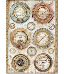 PAPIER DE RIZ A4 LADY VAGABOND LIFESTYLE - BAROMETERS 21X29.7 - DFSA4648 - STAMPERIA