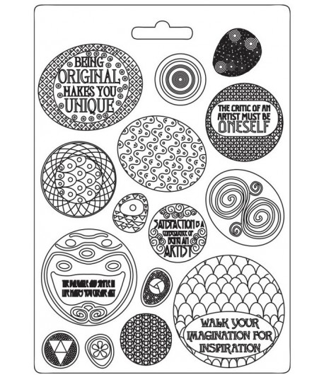 MOULE PVC FLEXIBLE KLIMT - ROUNDED PATTERNS 21 X 29.7 CM - K3PTA4516