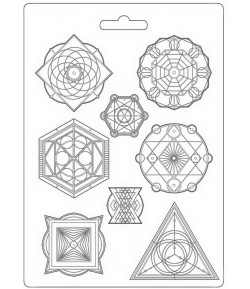 MOULE PVC FLEXIBLE ALCHEMY - SYMBOLS 21 X 29.7 CM - K3PTA4525