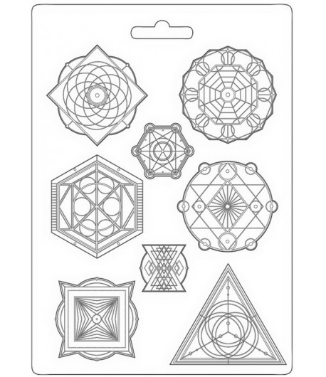 MOULE PVC FLEXIBLE ALCHEMY - SYMBOLS 21 X 29.7 CM - K3PTA4525