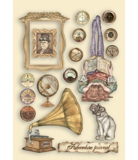 FORMES EN BOIS A5 LADY VAGABOND LIFESTYLE CHATS - KLSP114 STAMPERIA