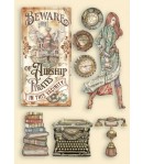 FORMES EN BOIS A5 LADY VAGABOND LIFESTYLE TYPING WRITER - KLSP112 STAMPERIA