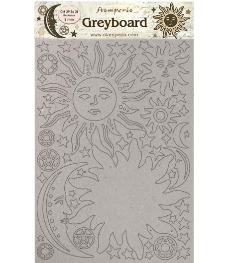 FORMES CARTON A4 ALCHEMY SUN AND MOON KLSPDA450 - STAMPERIA