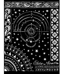 POCHOIR ALCHEMY - PLANET CHART 20X25 EP 0.25 KSTD098 STAMPERIA