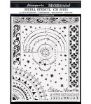 POCHOIR ALCHEMY - PLANET CHART 20X25 EP 0.25 KSTD098 STAMPERIA