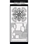 POCHOIR LADY VAGABOND LIFESTYLE COMPASS 12 X 25 CM - KSTDL53 STAMPERIA