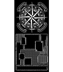 POCHOIR LADY VAGABOND LIFESTYLE COMPASS 12 X 25 CM - KSTDL53 STAMPERIA