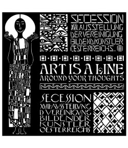 POCHOIR KLIMT ART NOUVEAU 18 X 18 CM - KSTDQ65