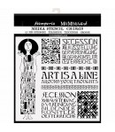 POCHOIR KLIMT ART NOUVEAU 18 X 18 CM - KSTDQ65