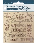 FORMES CARTON DECORATIVE KLIMT QUOTES 14X14CM - SCB106