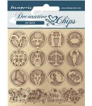 FORMES CARTON DECORATIVE ALCHEMY SYMBOLS 14X14CM - SCB114