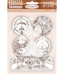 TAMPONS HD LADY VAGABOND LIFESTYLE ENGINESS 14X18CM WTKCC207 STAMPERIA