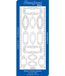 STICKERS CADRES ETIQUETTES - OR