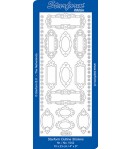 STICKERS CADRES ETIQUETTES - OR