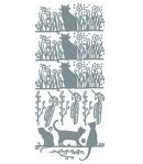 STICKERS CHATS - ARGENT