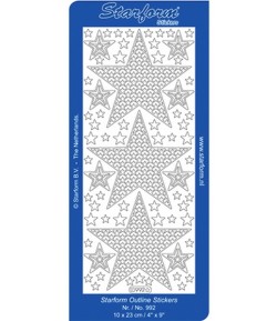 STICKERS ETOILES - OR