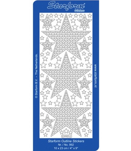 STICKERS ETOILES - OR