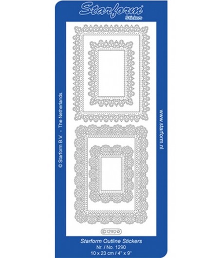 STICKERS NAPPERONS RECTANGLES - OR