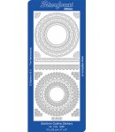 STICKERS NAPPERONS RONDS - OR