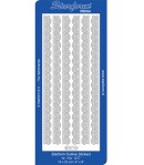 STICKERS BORDURES FLEURS - OR