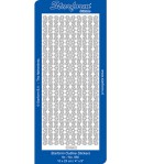 STICKERS BORDURES ETOILES ET NOEUDS - OR