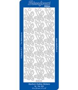 STICKERS HOUX ET BOUGIE - OR