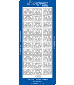 STICKERS TIMBRES DE NOEL  - OR