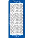 STICKERS TIMBRES DE NOEL  - OR