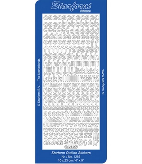 STICKERS ALPHABET MINUSCULES - OR