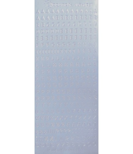 STICKERS ALPHABET MAJUSCULES  - BLEU