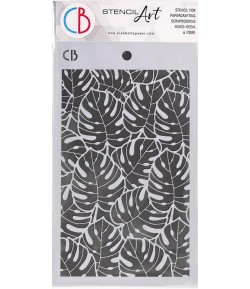 POCHOIR TROPICAL LEAVES 14.5X24 CM - CIAO BELLA MS071