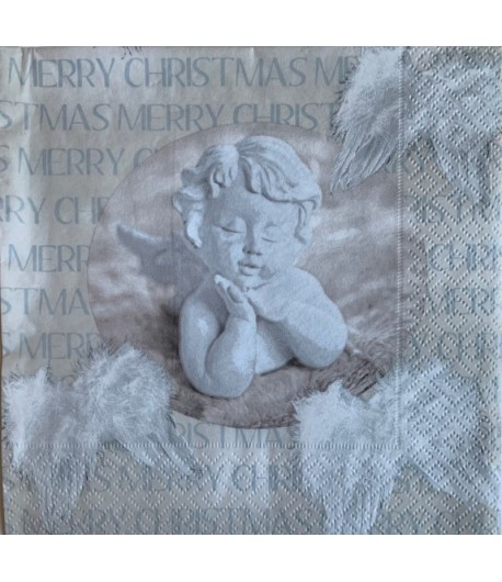 SERVIETTE ANGE MERRY CHRISTMAS
