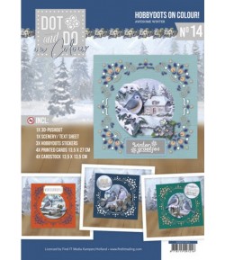 KIT COMPLET FEUILLES 3D COLOUR 14 AWESOME WINTER