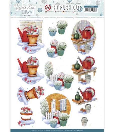 FEUILLE 3D WINTER CHARME SB10605