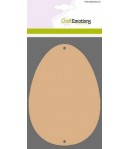 OEUFS EN BOIS 10.5 X 15 CM