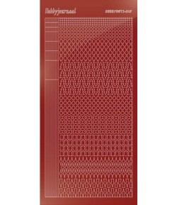 STICKERS MOTIFS ROUGE STDM154