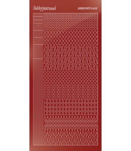 STICKERS MOTIFS ROUGE STDM154