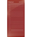 STICKERS MOTIFS ROUGE STDM154