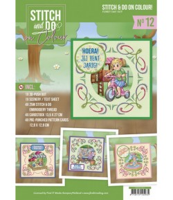 KIT STITCH AND DO FEUILLES 3D FUNKY DAY OUT COLOUR 13
