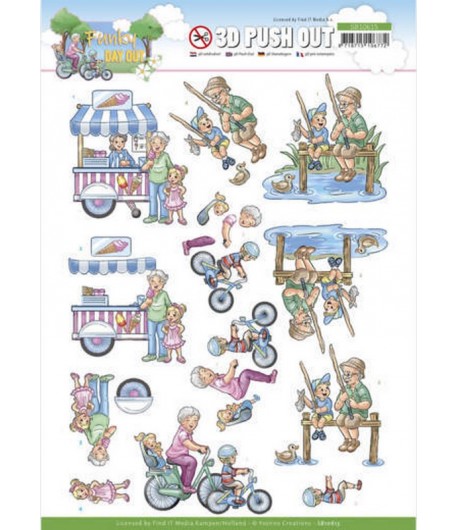 FEUILLE 3D FUNKY DAY OUT -  ACTIVITY SB10615